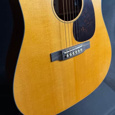 Martin D-10E Retro Dreadnought Acoustic-Electric Guitar Vintage Natural w/ Soft Case (430) image 6