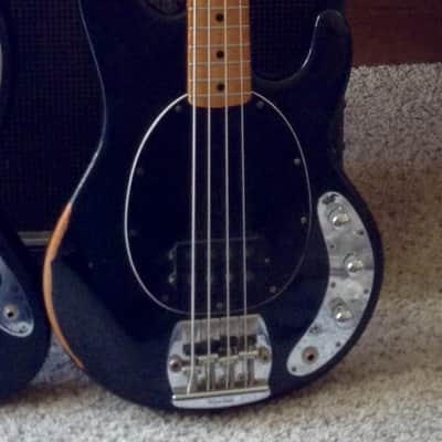 Musicman Stingray Bass 4 string 1987 Black....fantastic Flea Tone image 7