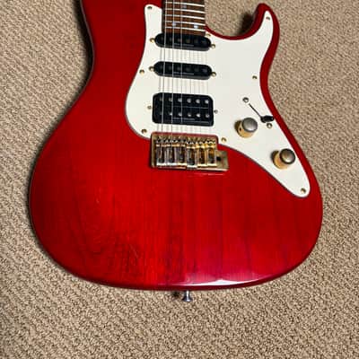 Valley Arts California Pro 90's Electric Guitar S-Shaped Red image 3