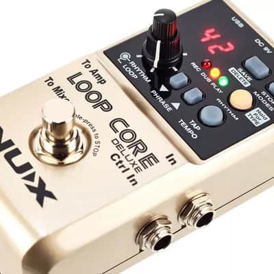NuX Loop Core Deluxe Bundle - 24-Bit Looper Pedal w/ NMP-2 Dual Footswitch 2019 silver image 2