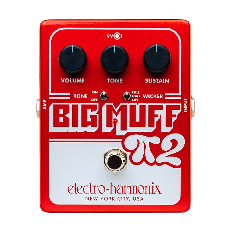 Electro-Harmonix Big Muff Pi 2 with Tone Wicker Dual Op-Amp Fuzz