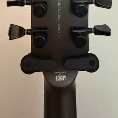 ESP LTD EC-1000 Baritone - Charcoal Metallic Satin image 3