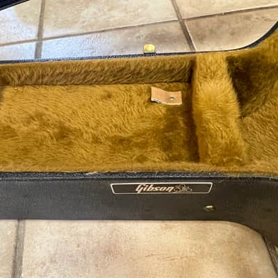 1980 Gibson SJ-200 J-200 Case Black with brown inside image 5