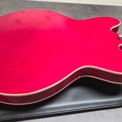 Epiphone ES-335 DOT LH Left Hand Cherry Red HARD CASE Lefty Handed 335 ES335 Semi-Hollowbody Hollow Body Electric Guitar image 13