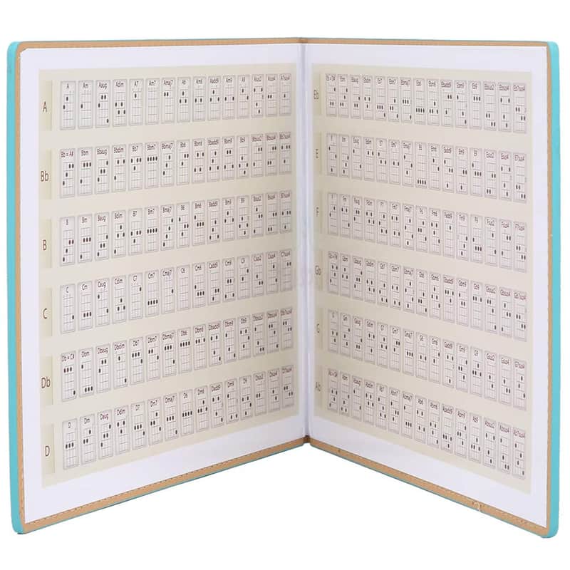 Ukulele Chord Book Portable Practice Chart With 180 Chords Beginner Learning Tool For Ukulele Teaching And Reference image 1