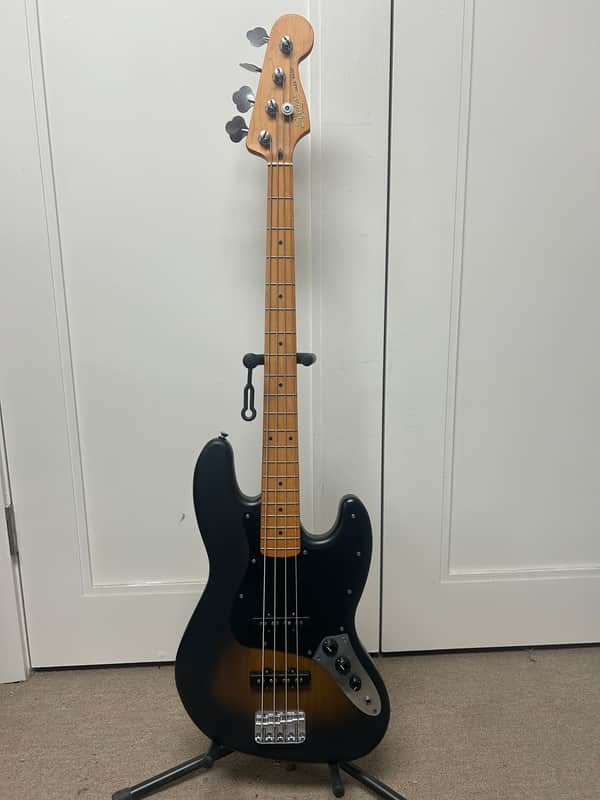 Squier 40th Anniversary Vintage Edition Jazz Bass - Satin Wide 2-Color Sunburst image 1