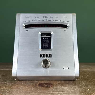 Korg DT-10 Chromatic Pedal Tuner 2000s - Silver image 2