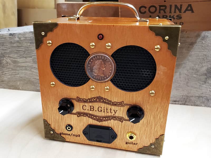 The "Copper Cent" Cigar Box Amplifier - Vintage Coin, Classic Look, Awesome sound - With Dual Inputs image 1
