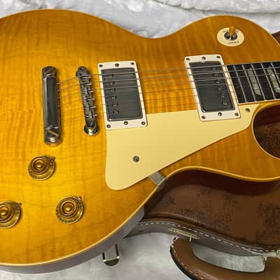 NEW ! Gibson Custom Shop 1959 Les Paul - Lemon Burst VOS - Authorized Dealer - Hand Picked Flame Top - ONLY 8.5 lbs - G07267 image 4
