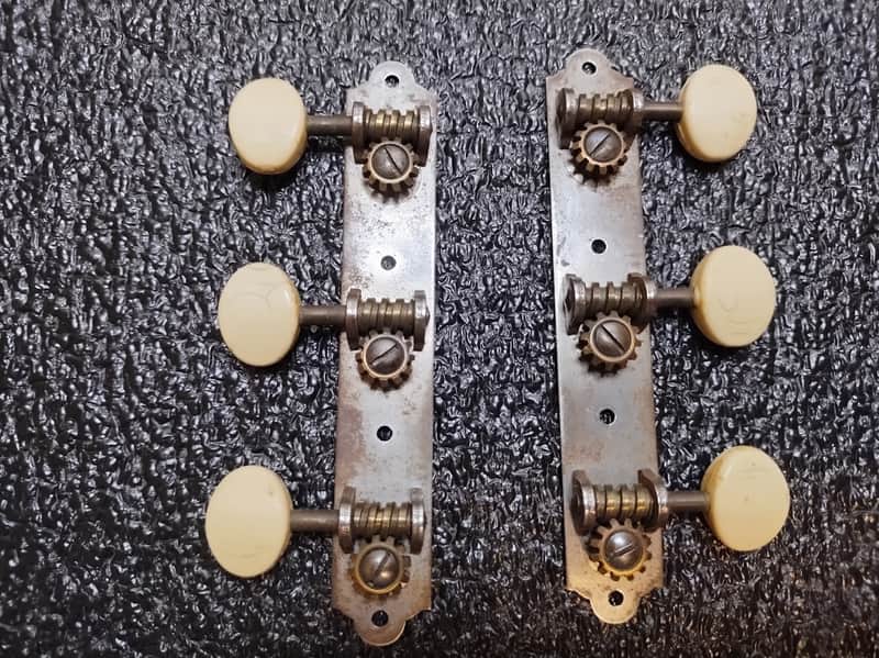 Vintage 1950's Waverly Strip Tuners - 3/Side - No Lines image 1