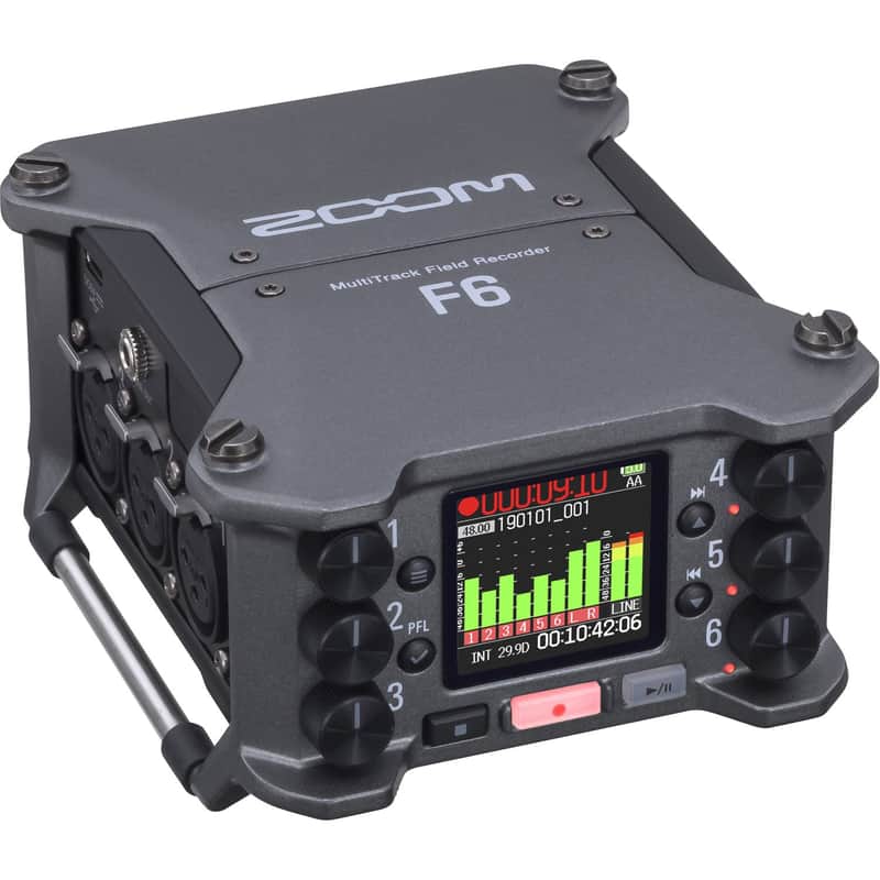 Zoom F6 6-Input / 14-Track Multitrack Field Recorder (Open Box) image 1