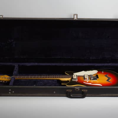 Micro-Frets Wanderer Semi-Hollow Body Electric Guitar (1969), ser. #1560, original black tolex hard shell case. image 9
