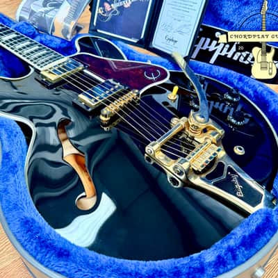 🔥2018🔥 Epiphone Joe Bonamassa ES-355 Limited Edition Black + OHSC & Signed COA image 1