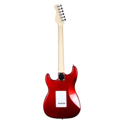 Artist AS1 Candy Apple Red Electric Guitar w/ Humbucker & Accessories with 10 Watt Amp image 3