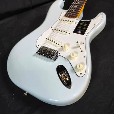 Fender American Vintage 1965 Stratocaster, Round-Lam Rosewood Fingerboard, Sonic Blue image 8