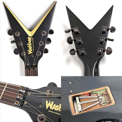 2001 Washburn Dimebag Darrell Dime 2ST Stealth - HM with Upgrades, Hardcase and Gigbag image 7