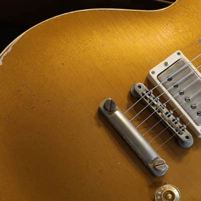 Unplayed! 2023 Gibson Custom Shop 1955 Reissue M2M Les Paul P90 Electric Guitar Heavy Murphy Aged Double Gold + COA OHSC image 4