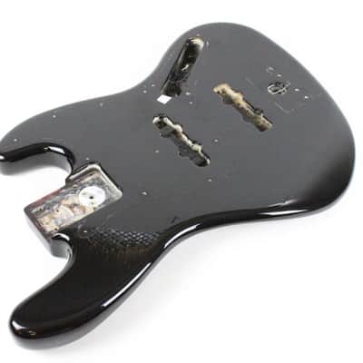 1981-1982 Vintage Fender Jazz Bass BLACK Body USA 1980s image 7