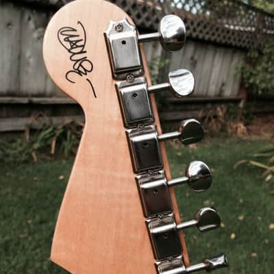 Fender USA signature series  Stratocaster John Mayer  2007 Shoreline Gold Red Rally Stripe image 5