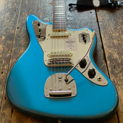Fender Japan Limited Edition Jaguar FSR Lake Placid Blue with Matching Headstock, Block Inlays and Neck Binding image 1