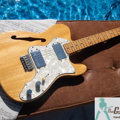 1976 Greco Spacey Sounds TE500N - (TE-500) Telecaster Thinline Clone - Ash Body - Made in Japan - PRO SET UP w Perfect Frets/Action/Intonation! image 9