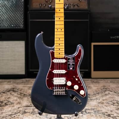 Fender American Professional Classic Stratocaster HSS Electric Guitar - Faded Black with Gig Bag image 3