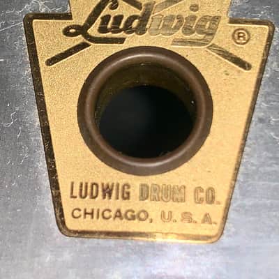 Vintage 1960s Ludwig  8-Lug Aluminum  Snare Drum   made in the USA. image 2