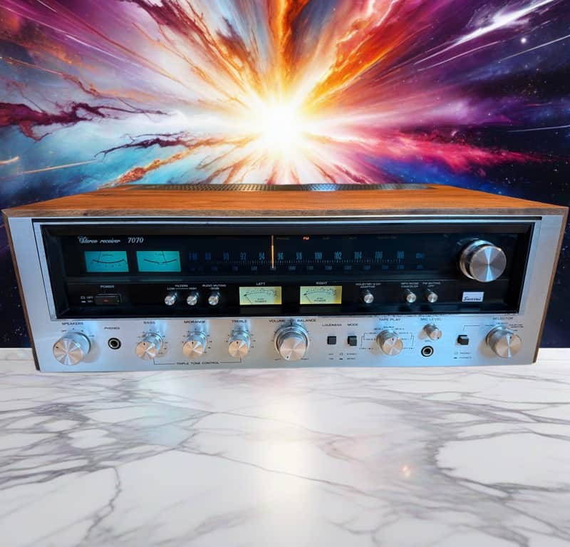 Vintage Sansui 7070 Stereo Receiver FRESH REFINISHING AND SERVICING BEAUTIFUL 🎶
