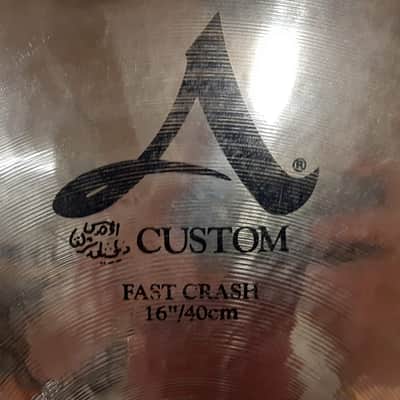 Zildjian 16" A Custom Fast Crash Cymbal 2002 - Present - Brilliant image 4