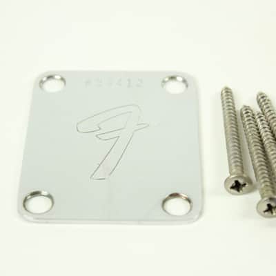 1975 Vintage Fender Precision Bass/Telecaster/Jazz Bass Neck Plate w/Orginal Screws 1970s USA image 2