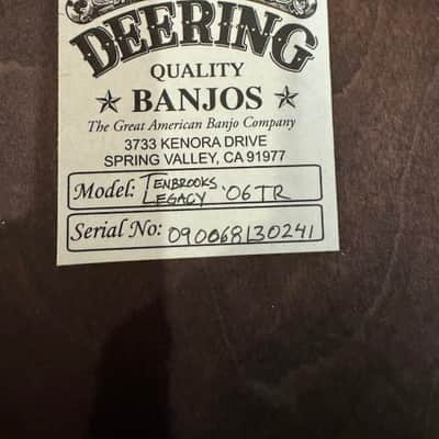 Deering Tenbrooks 5 String Banjo image 15