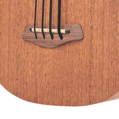 GOLD TONE MicroBass M-Bass LEFTY 4-string A/E Short-Scale Fretted BASS guitar w/ BAG new image 4