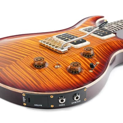 PRS Custom 24 10 Top Piezo Black Gold Burst image 11
