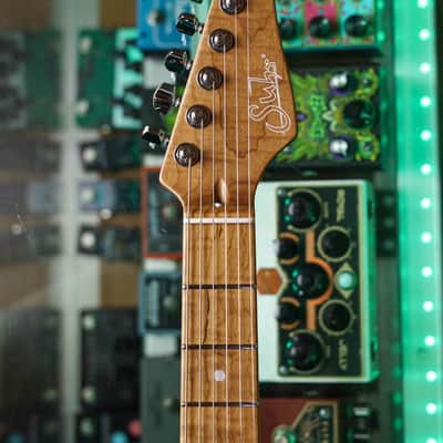 Suhr Standard Custom - Trans Green Flame Top image 4
