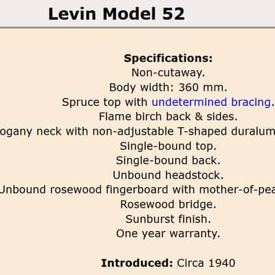 Levin Model 52 1946 - Sunburst image 12