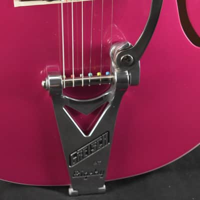 Mint Gretsch G6120T-HR Brian Setzer Signature Hot Rod Hollow Body with Bigsby Candy Magenta image 4