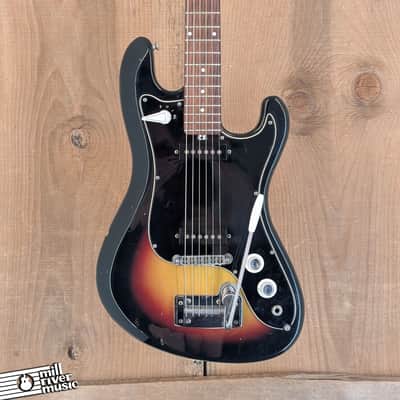 Eko Cobra 600 Vintage Electric Guitar Sunburst c.1966 w/Gig Bag