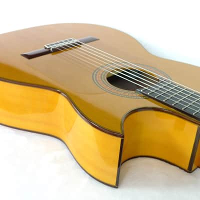 Neat Mint Hand-crafted in Japan '91 Asturias PUF / PU.F Flamenco Classical Nylon-String Acoustic-Electric Guitar image 15