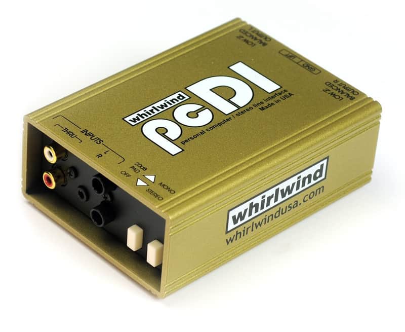 Whirlwind pcDI Stereo Direct Box for Multimedia Presentations image 1
