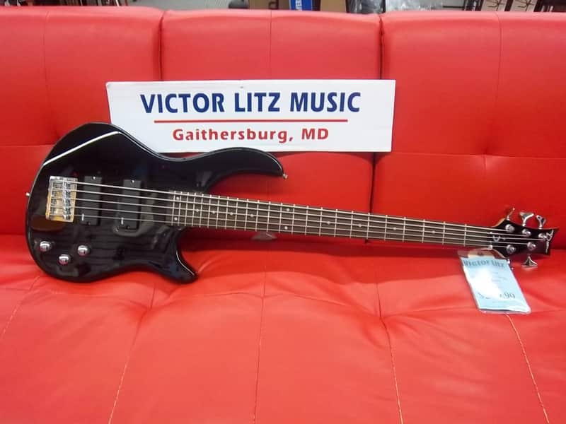 Dean Edge 1 5-String Electric Bass Guitar Classic Black image 1