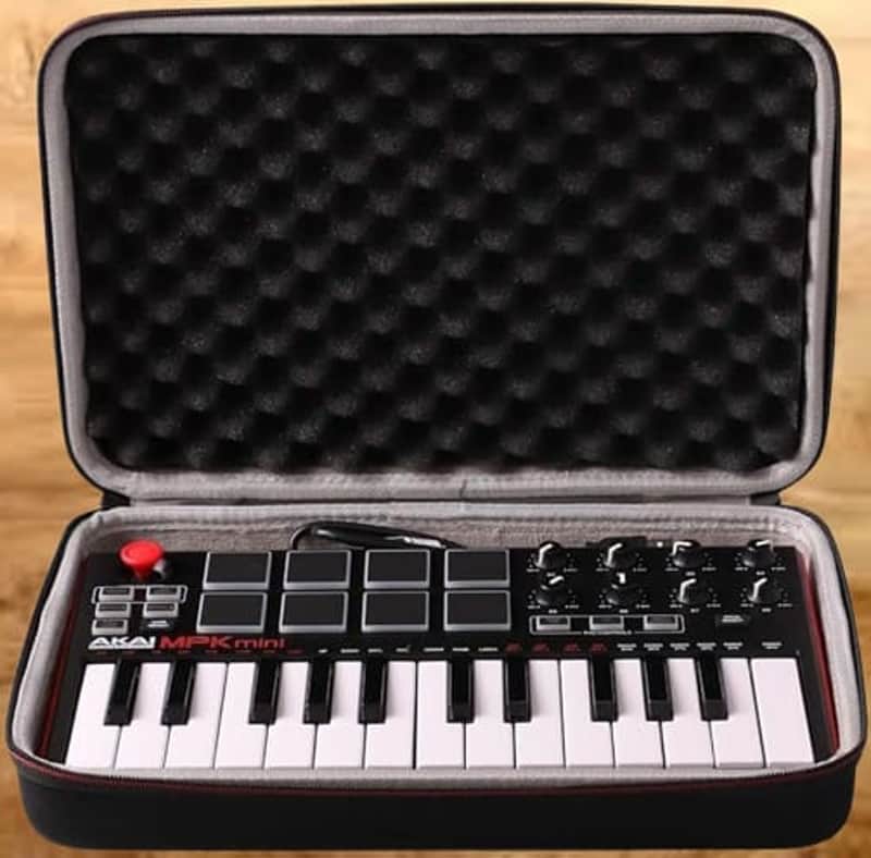 Case Compatible with Akai Professional MPK Mini MK3 / MPK Mini Play MK3 25 Key USB MIDI Keyboard Controller, Black+Gray(Case Only) image 1