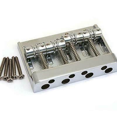 Genuine Fender HIMASS 4-String 5-Hole Chrome Jazz/Precision Badass Bass Bridge