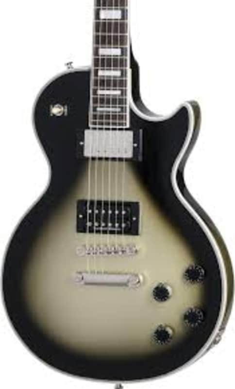 Epiphone 1979 Les Paul Custom Adam Jones Signature Electric Guitar, Ebony Fingerboard, Antique Silverburst image 1