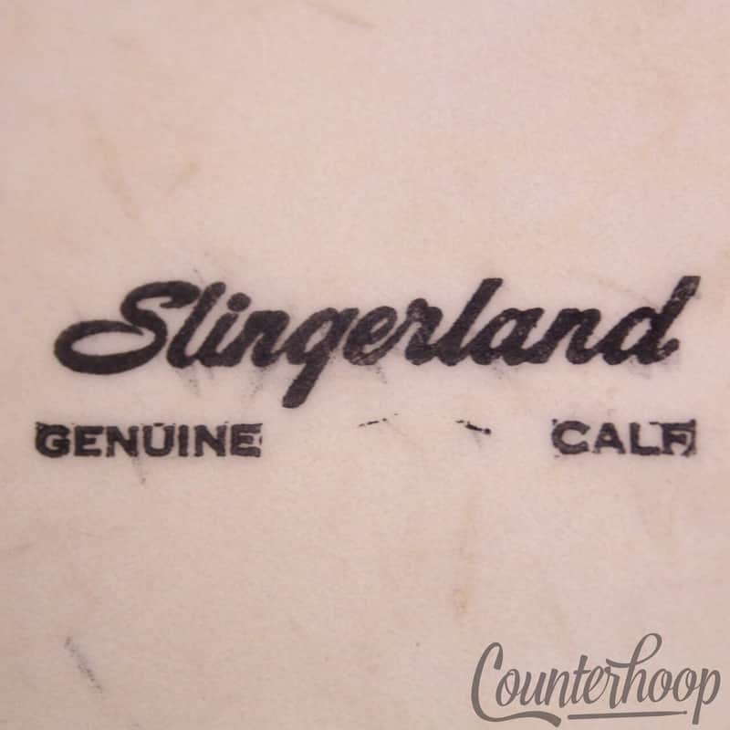 Slingerland 22"Bass Drum Genuine Calf Skin Head Batter Vintage 50s Radio King US image 1