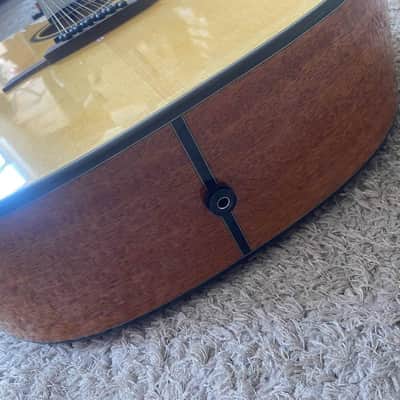 LAG 12 String Acoustic Electric Guitar, Mahogany Spruce Body, Rosewood Fingerboard Neck image 5