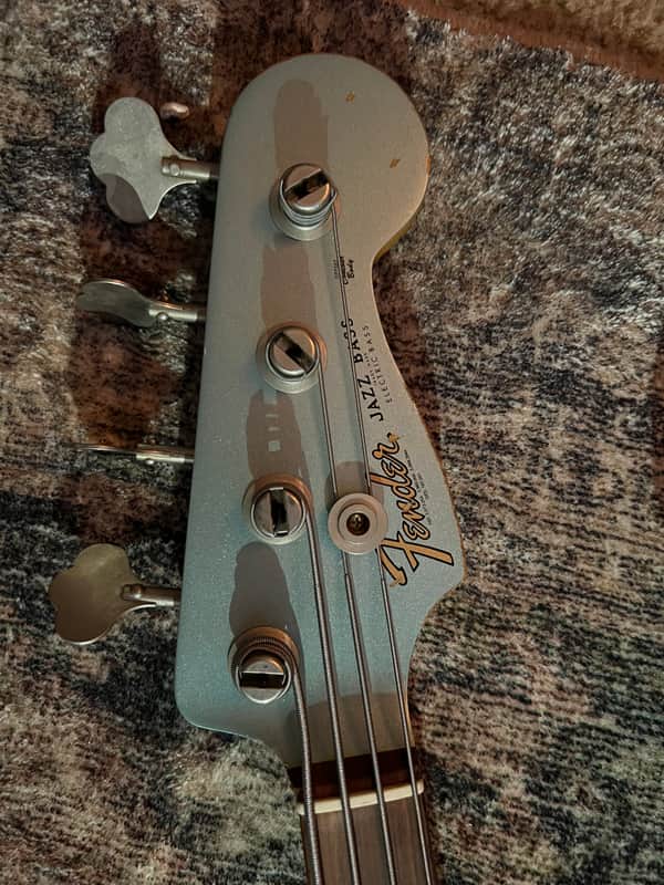 Fender 60th Anniversary Road Worn '60s Jazz Bass 2020 - Firemist Silver image 1