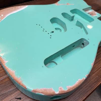 MJT Telecaster Surf green Nashville rout 2023 - Aged image 3