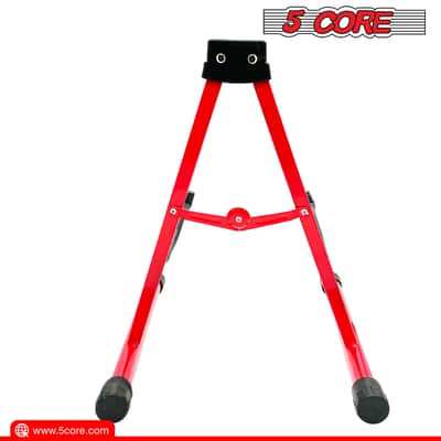 5 Core Guitar Stand A Frame w Soft Foam Arm Non Slip Rubber for Acoustic Electric Bass Ukulele image 9