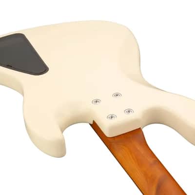 Sadowsky MetroExpress 21-Fret Vintage J/J Bass, Morado Fingerboard, Lefthand, 4-String - Solid Olympic White High Polish image 6