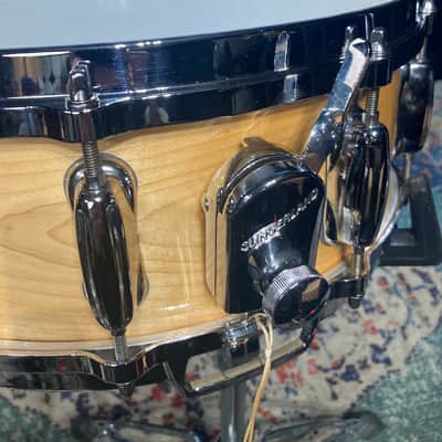 Slingerland - 1980s 5.5x14" Radio King (Reissue) 3-Ply Maple 10-Lug Snare Drum image 9